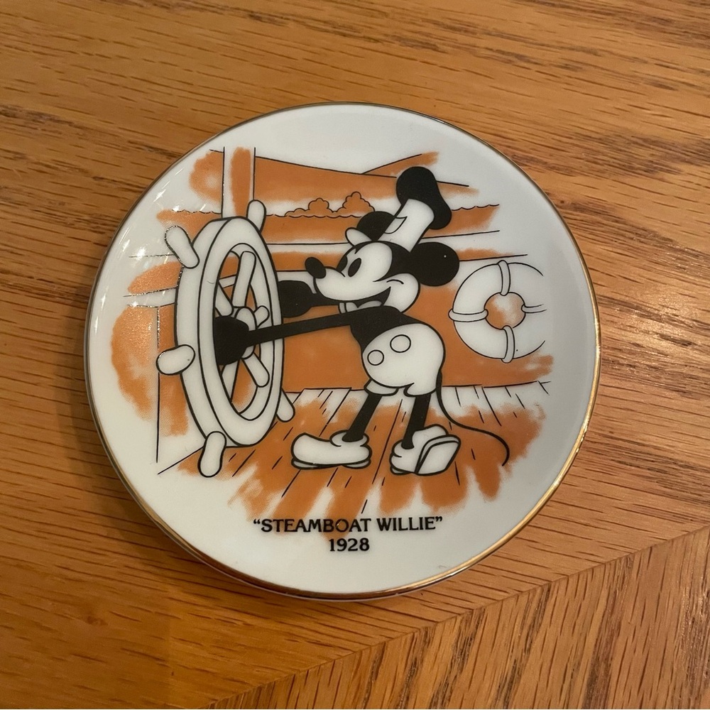 Disney Mickey Mouse Steamboat Willie Mini Decorative Plate